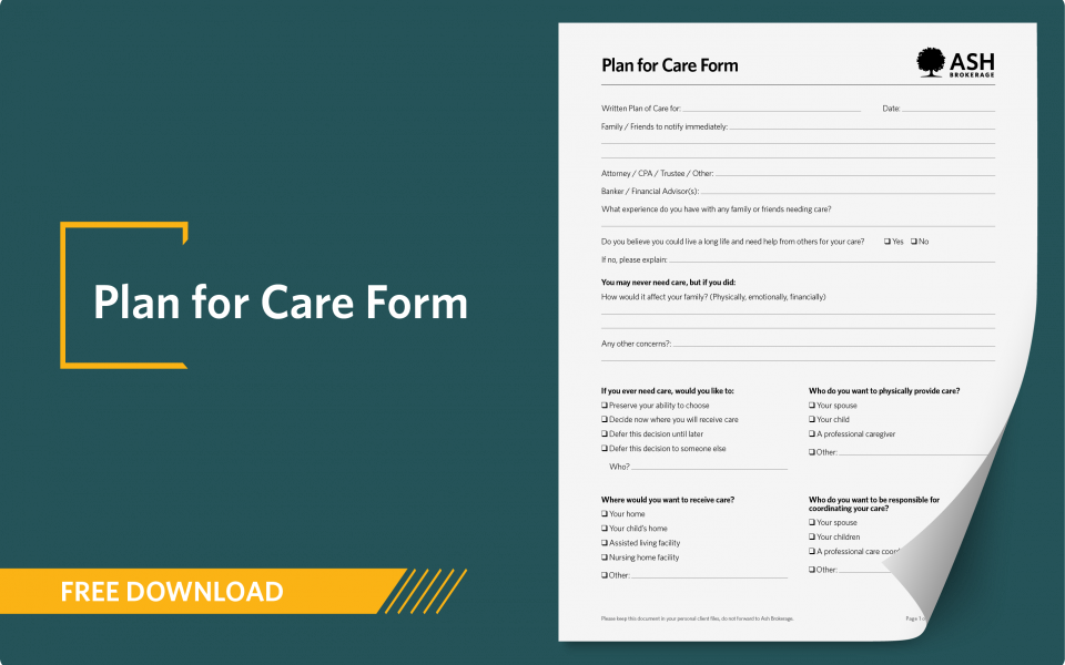 Concept piece download 20049 plan for care form